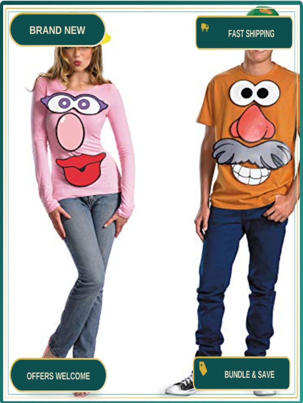 Mr. Mrs. Potato Head Costume Accessory Kit Adult Halloween Party